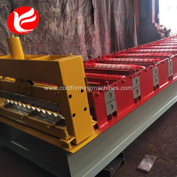 Corrugated roof tile color steel making machine price